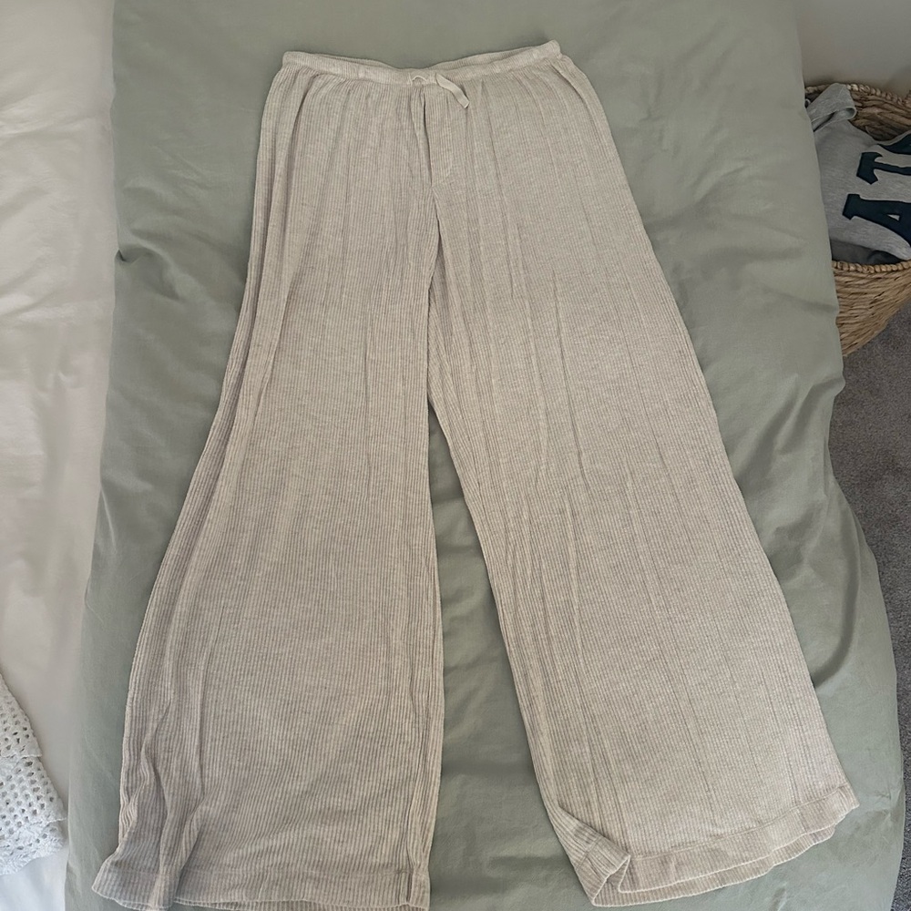 Auden Cream Wide Leg Pants